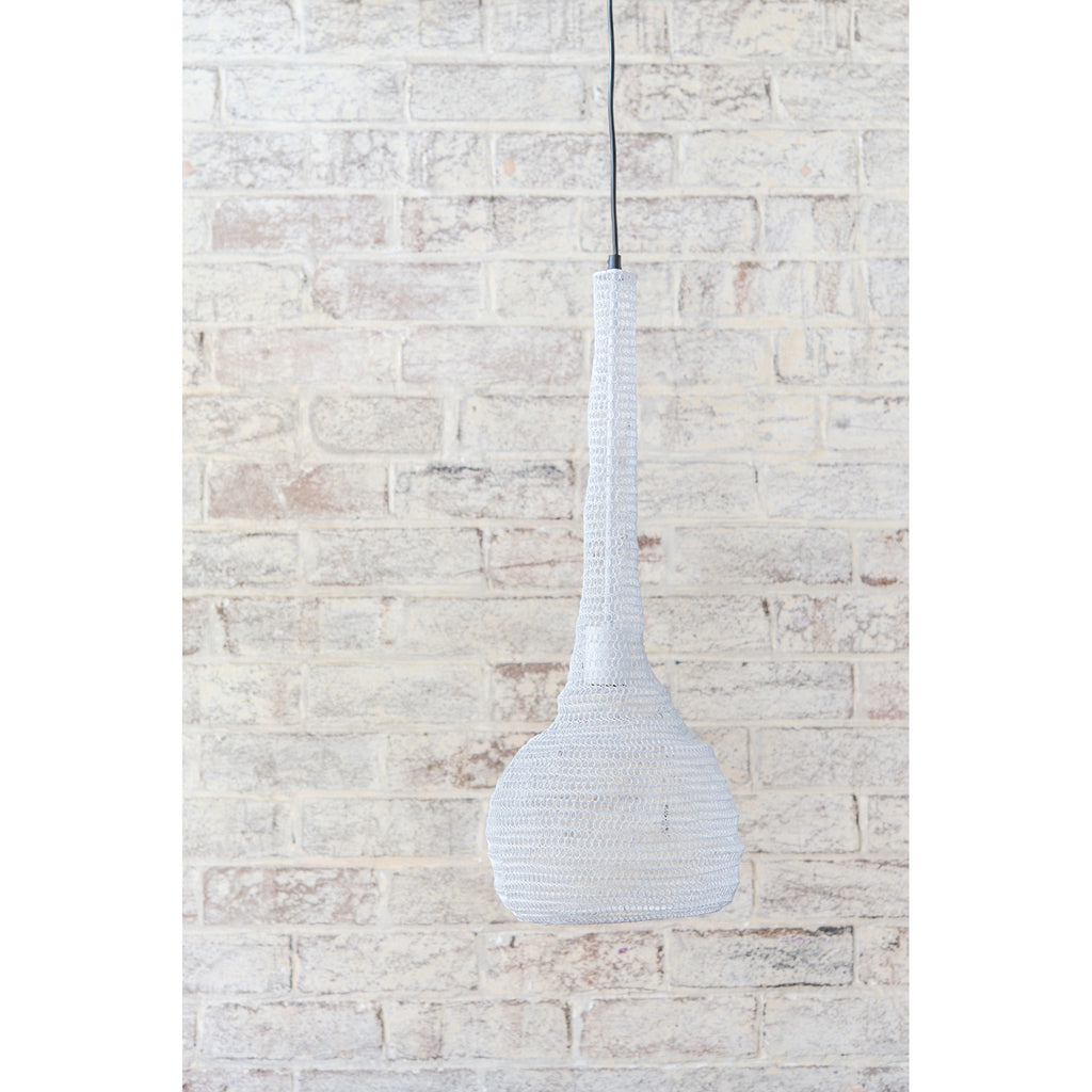 Crochet Lamp - Bulb - White