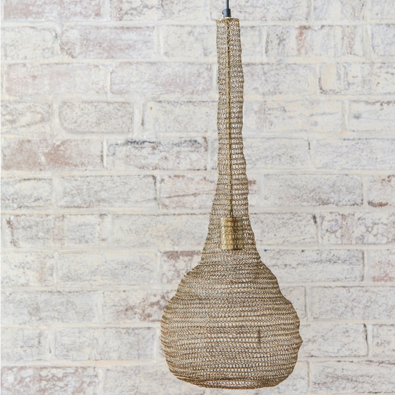 Wire mesh pendant lights