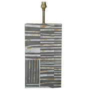 MOP Inlay Lamp Base - Scribble - Taupe - Grey