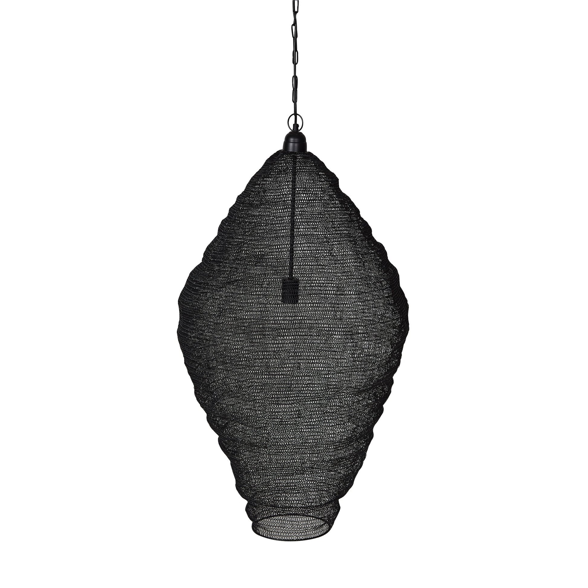Crochet Lamp - Diamond - Black