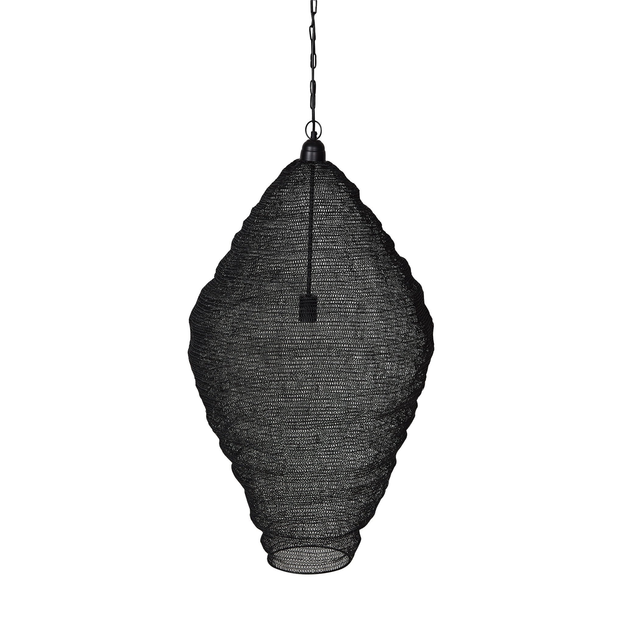 Crochet Lamp - Diamond - Black