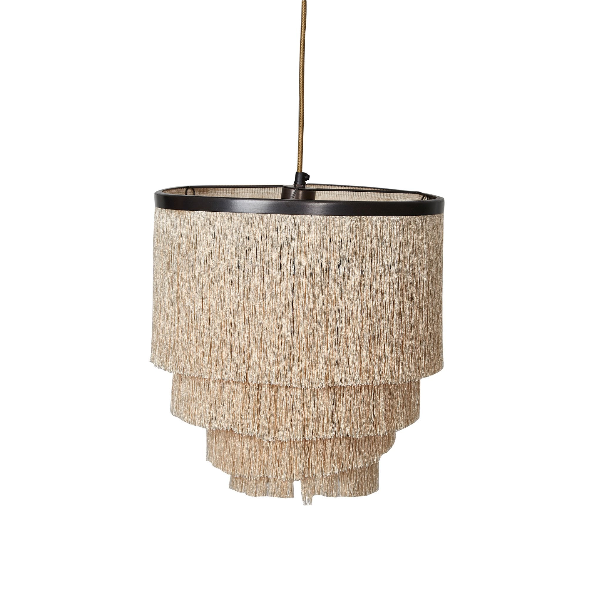 Fringed Pendant Lamp - Gatsby - Ivory
