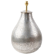 Silver Plated Brass Lamp Base - Teardrop - Silver