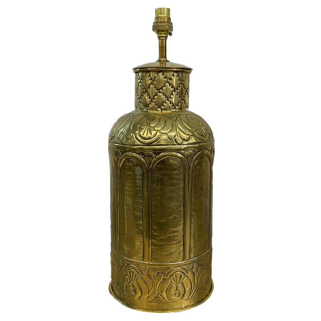 Moroccan Lamp Base - Gold - Brass