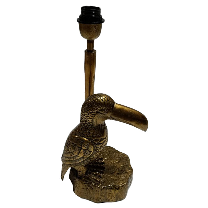 Standing Dodo Lamp Base - Antique Gold