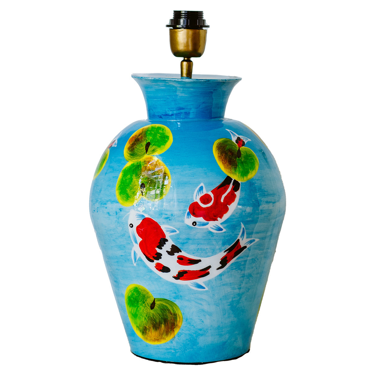 Ginger Jar Lamp Base - Koi