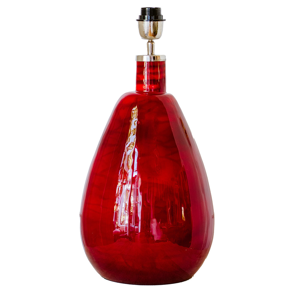 Glass Lamp Bases Red