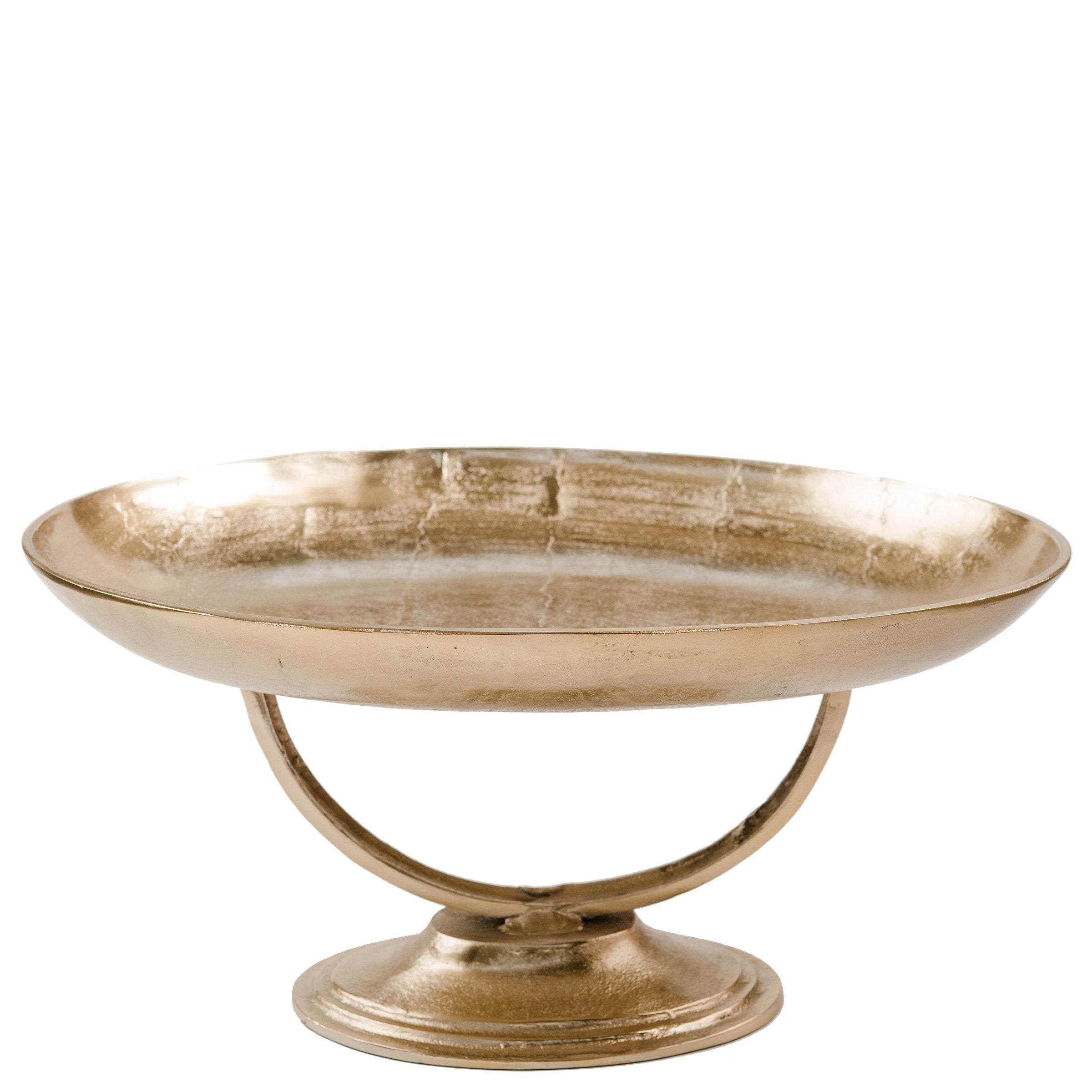 Platter on Stand - Medium - Raw New Bronze