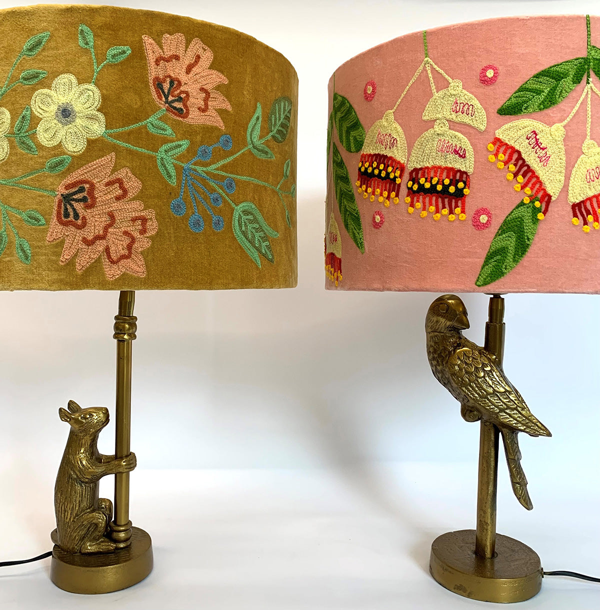 Lorikeet Lamp Base - Small - Antique Gold
