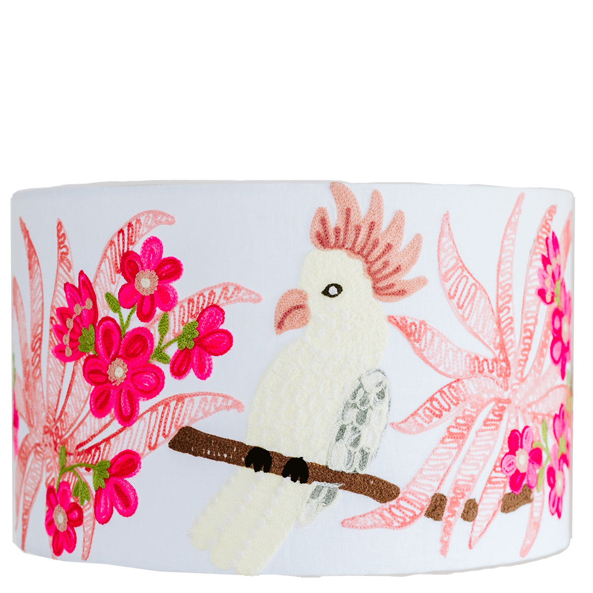 Lamp shades | Cockatoo Pink White