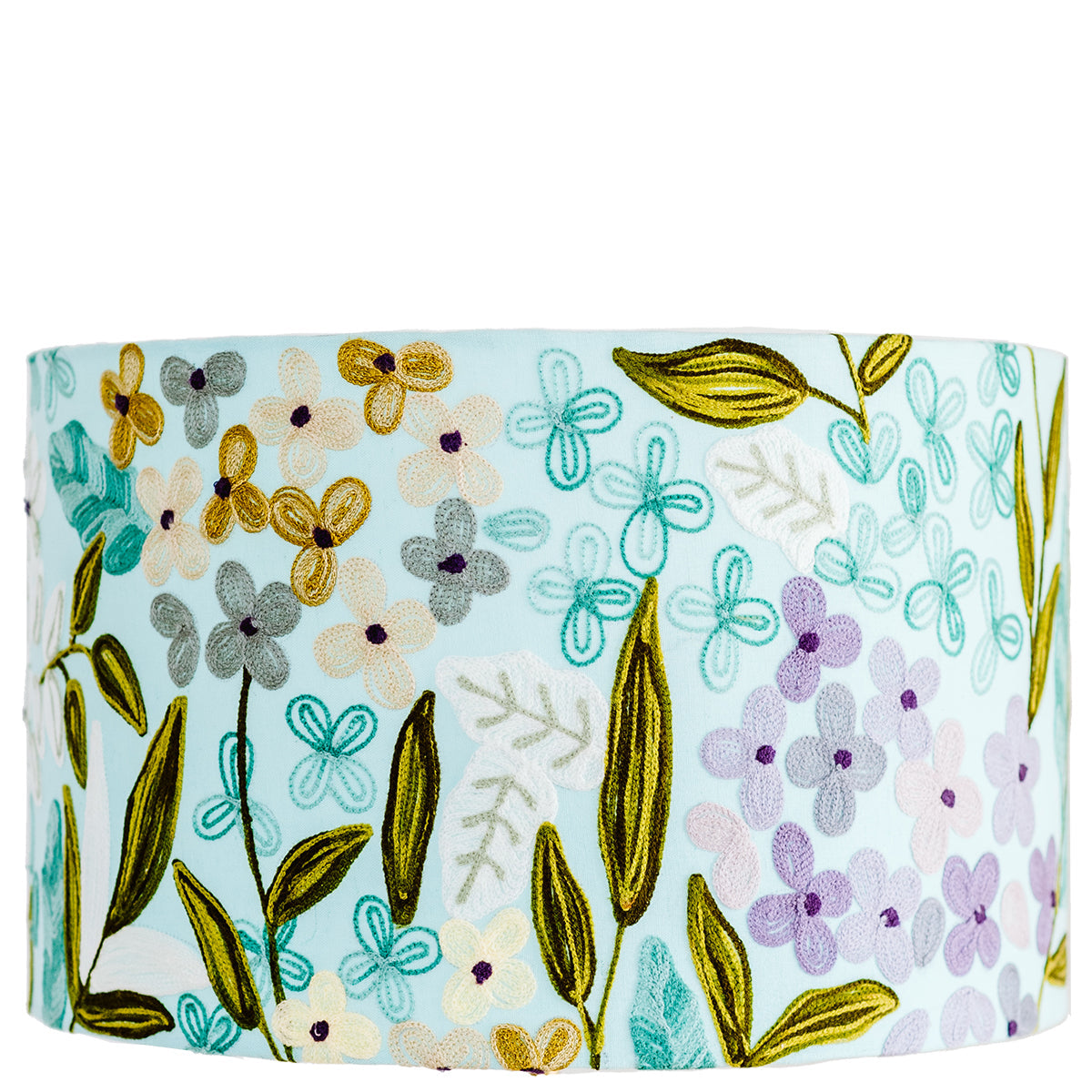 Lamp shades Sydney |  Embroidered  Jungle flowers