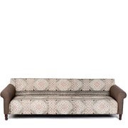 Oversized Sofa with Printed Cotton Rug