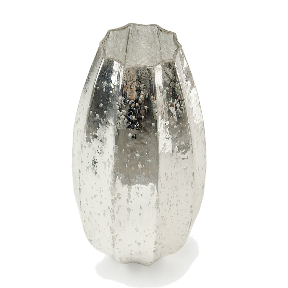 Lantern Vase - Large - Silver Antique